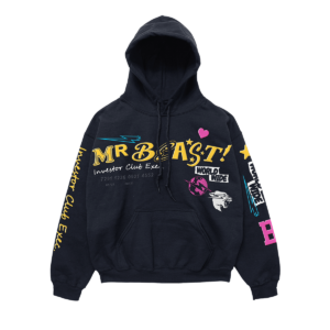 Mr Beast Merch Hoodie Sky with Style