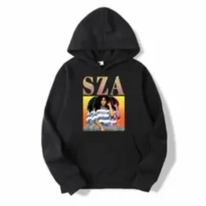 SZA Black SOS Fleece Hoodie