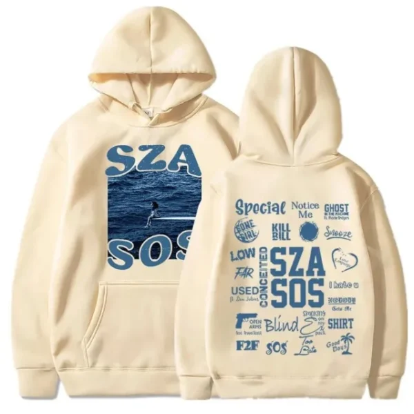 SZA Music Album SOS Graphic Hoodie - Sos Hoodies