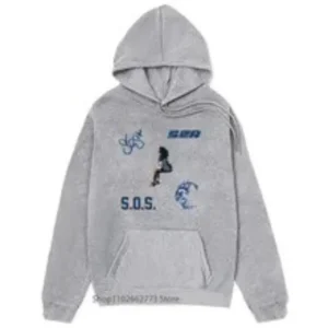 SZA SOS Merch Gray Winter Hoodie - Bryson Tiller