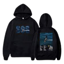 SZA SOS Black Hoodie Man Woman - Sza Sos Merch